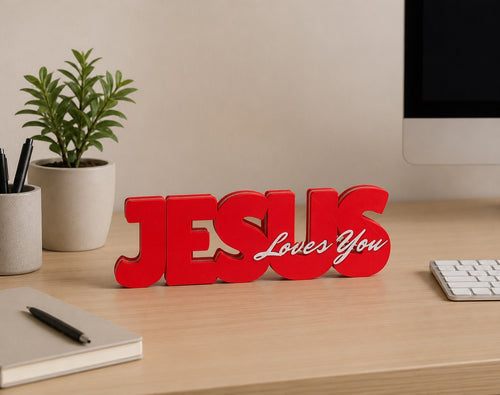 Jesus Loves You | Modern Faith Home & Office Decor