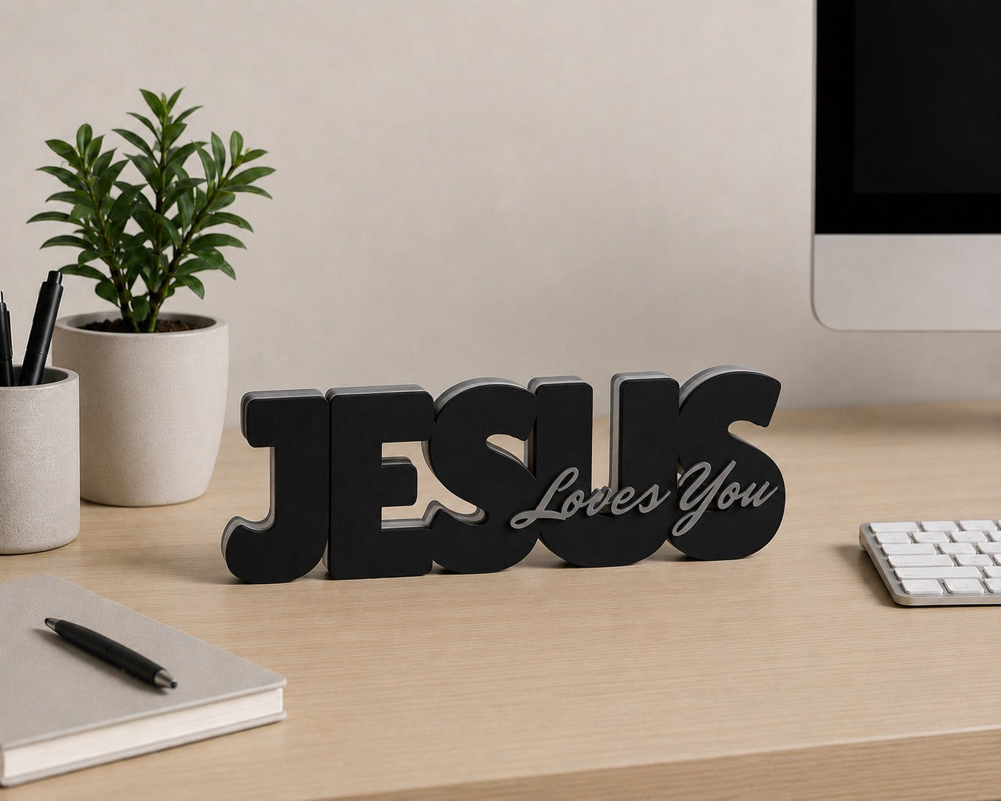 Jesus Loves You | Modern Faith Home & Office Decor